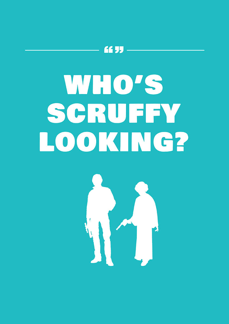 Whos scruffy looking?